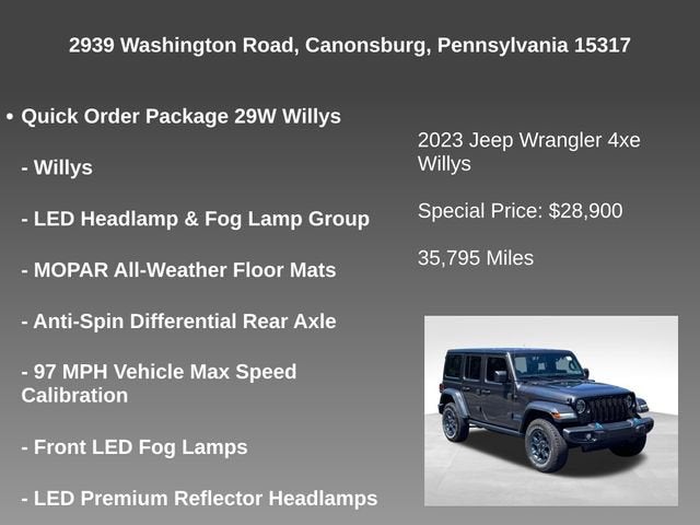 2023 Jeep Wrangler 4xe 4x4