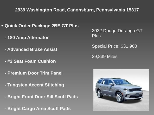 2022 Dodge Durango GT Plus AWD