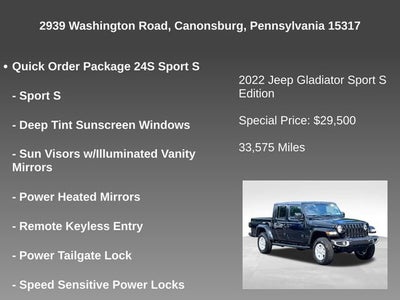 2022 Jeep Gladiator Sport S 4x4