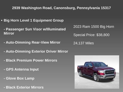 2023 RAM 1500 Big Horn Crew Cab 4x4 6'4" Box