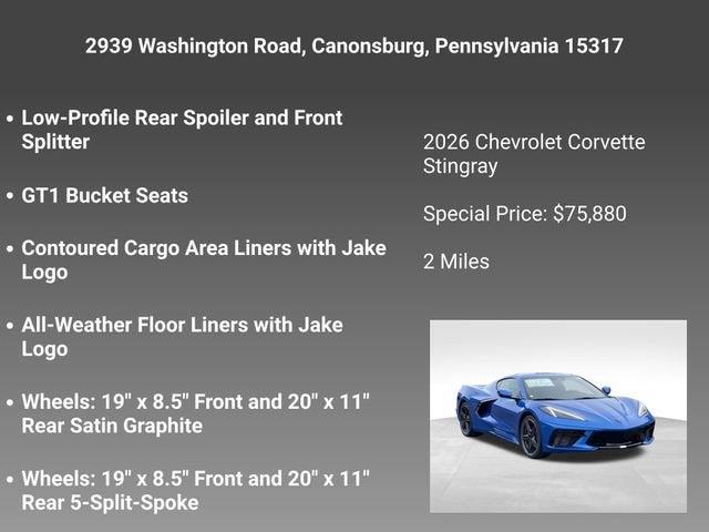 2026 Chevrolet Corvette Stingray 1LT