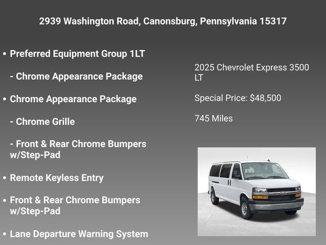 2025 Chevrolet Express Passenger 3500 1LT