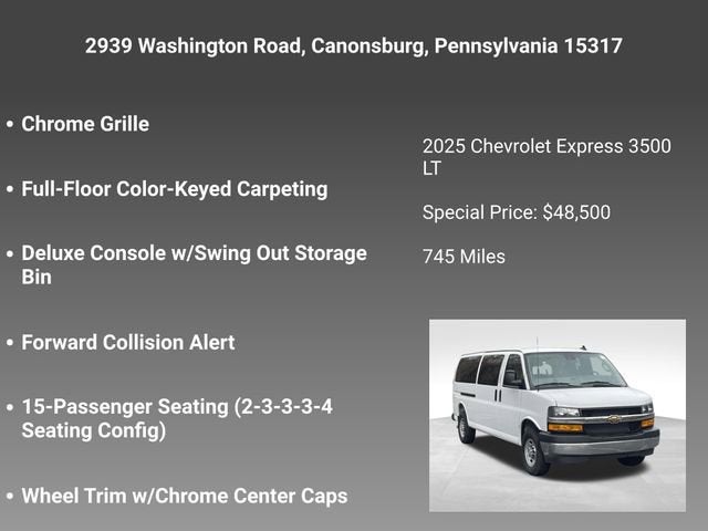 2025 Chevrolet Express Passenger 3500 1LT