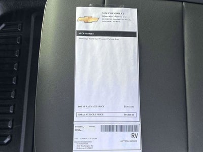 2026 Chevrolet Silverado 3500 HD Chassis Cab Work Truck