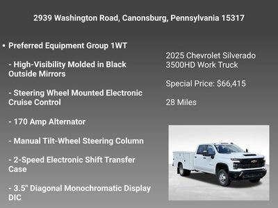 2025 Chevrolet Silverado 3500 HD Chassis Cab Work Truck