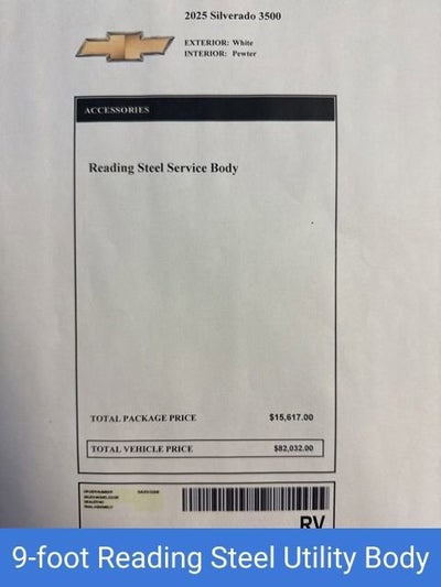 2025 Chevrolet Silverado 3500 HD Chassis Cab Work Truck