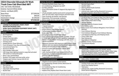 2024 Chevrolet Silverado EV Work Truck