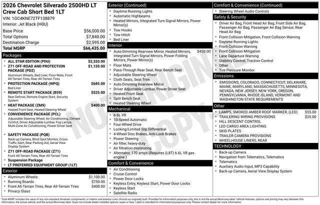 2026 Chevrolet Silverado 2500 HD LT