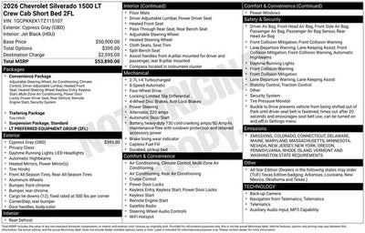 2026 Chevrolet Silverado 1500 LT (2FL)