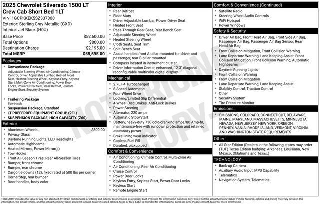 2025 Chevrolet Silverado 1500 LT (2FL)