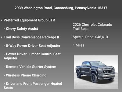 2026 Chevrolet Colorado Trail Boss