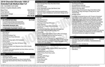 2018 Chevrolet Silverado 1500 LT