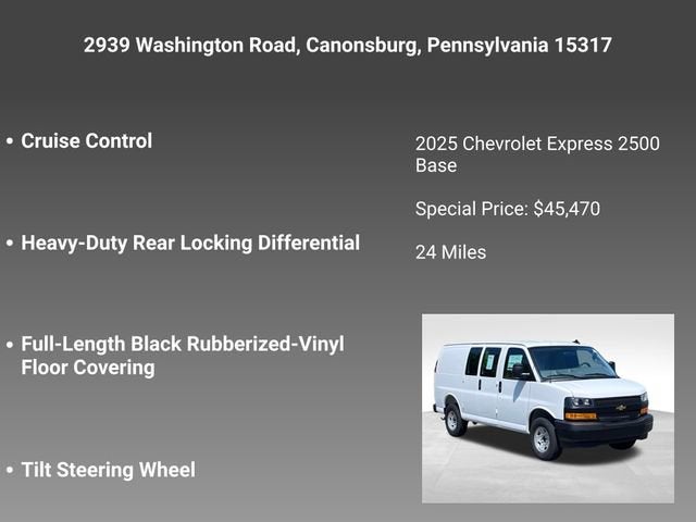2025 Chevrolet Express Cargo 2500 WT