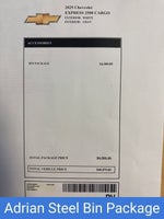 2025 Chevrolet Express Cargo 2500 WT