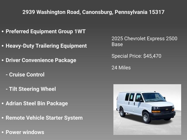 2025 Chevrolet Express Cargo 2500 WT