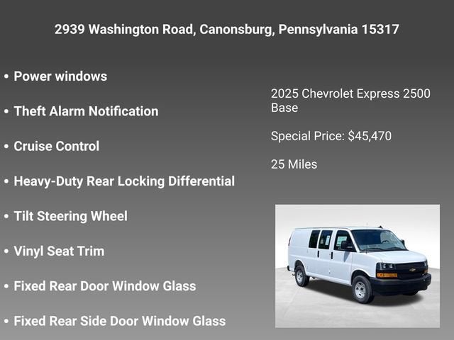 2025 Chevrolet Express Cargo 2500 WT