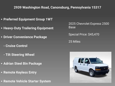 2025 Chevrolet Express Cargo 2500 WT