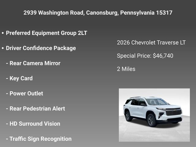 2026 Chevrolet Traverse LT