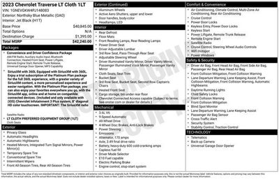 2023 Chevrolet Traverse LT Cloth