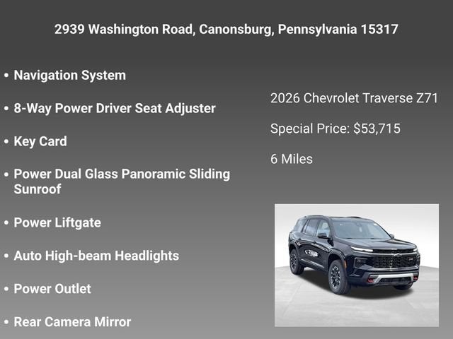 2026 Chevrolet Traverse Z71