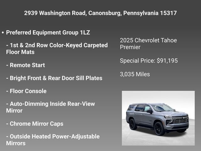 2025 Chevrolet Tahoe Premier