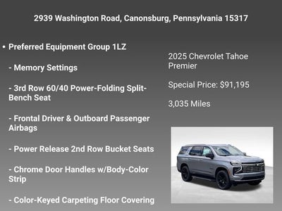 2025 Chevrolet Tahoe Premier