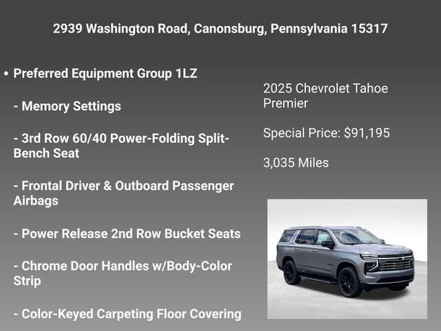 2025 Chevrolet Tahoe Premier