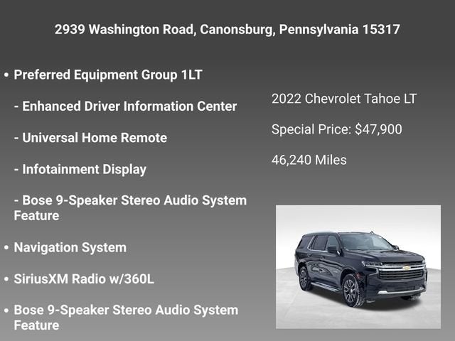 2022 Chevrolet Tahoe LT