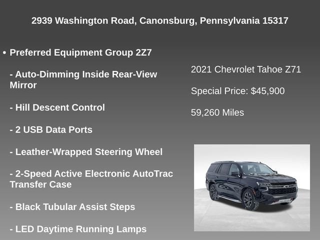 2021 Chevrolet Tahoe Z71