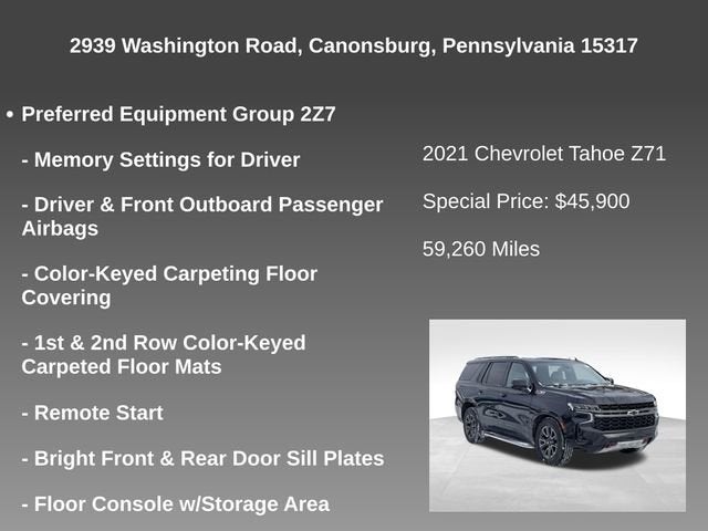 2021 Chevrolet Tahoe Z71