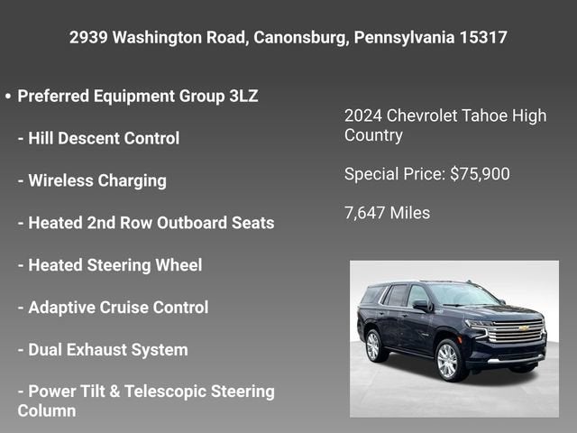 2024 Chevrolet Tahoe High Country