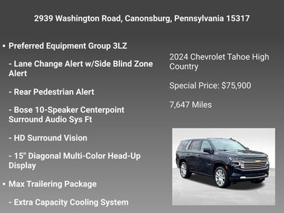2024 Chevrolet Tahoe High Country