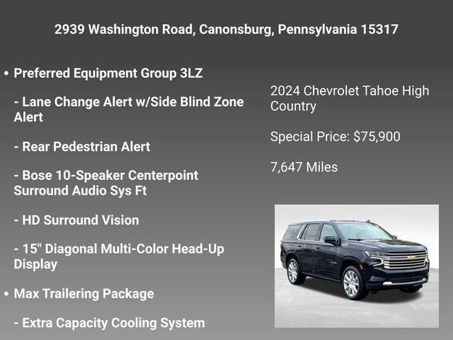 2024 Chevrolet Tahoe High Country