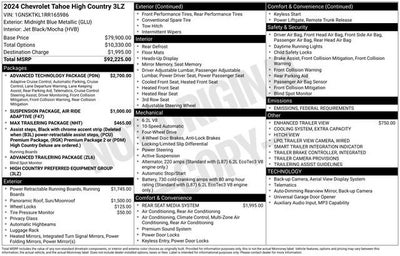 2024 Chevrolet Tahoe High Country