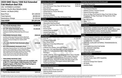 2020 GMC Sierra 1500 SLE