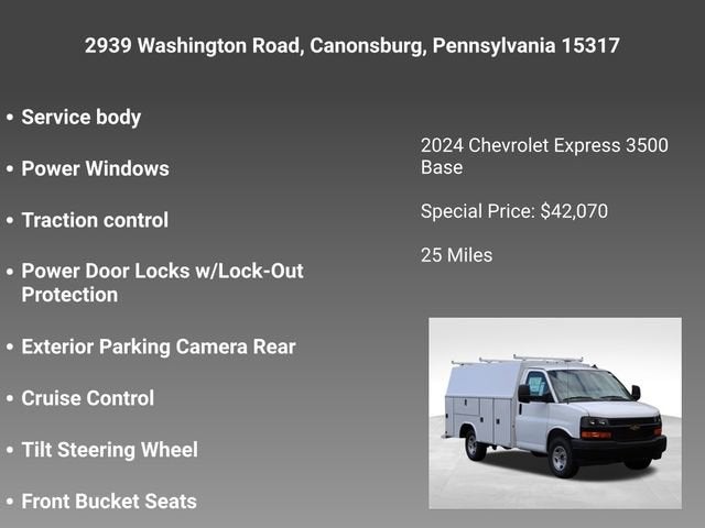 2024 Chevrolet Express Cutaway 3500 1WT