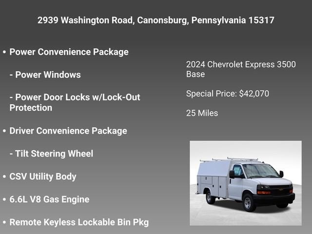 2024 Chevrolet Express Cutaway 3500 1WT