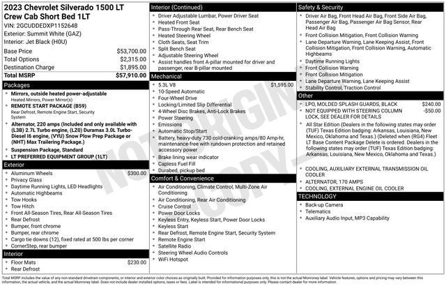 2023 Chevrolet Silverado 1500 LT