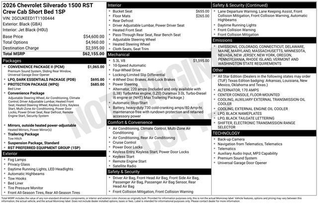 2026 Chevrolet Silverado 1500 RST
