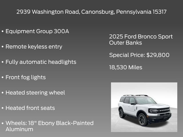 2025 Ford Bronco Sport Outer Banks