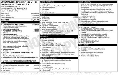 2026 Chevrolet Silverado 1500 LT Trail Boss