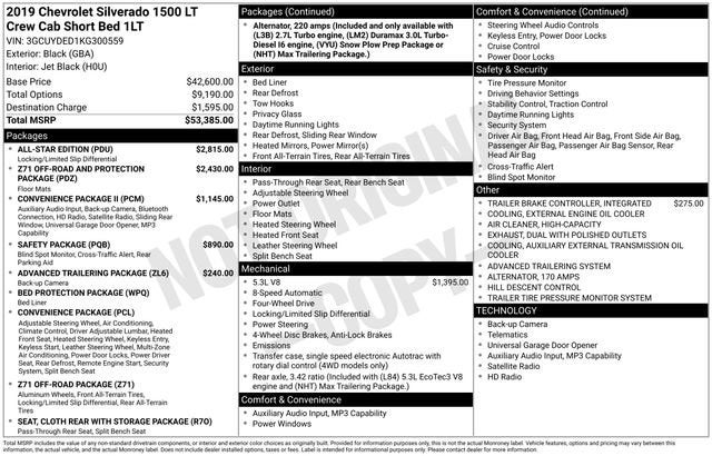 2019 Chevrolet Silverado 1500 LT