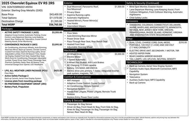 2025 Chevrolet Equinox EV RS