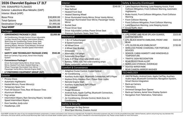 2026 Chevrolet Equinox LT