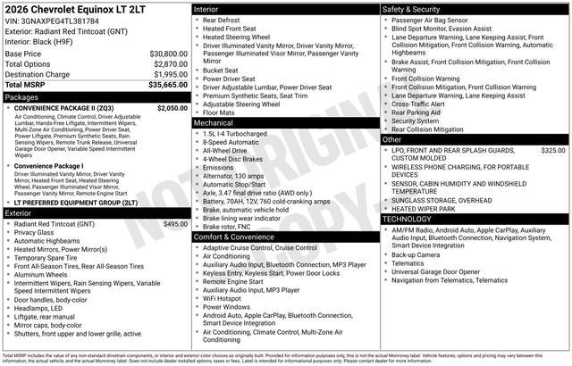 2026 Chevrolet Equinox LT