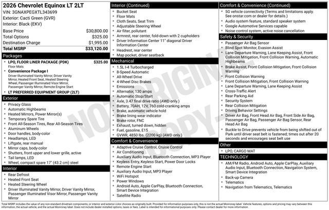 2026 Chevrolet Equinox LT