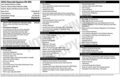 2026 Chevrolet Equinox RS