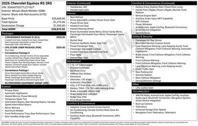 2026 Chevrolet Equinox RS