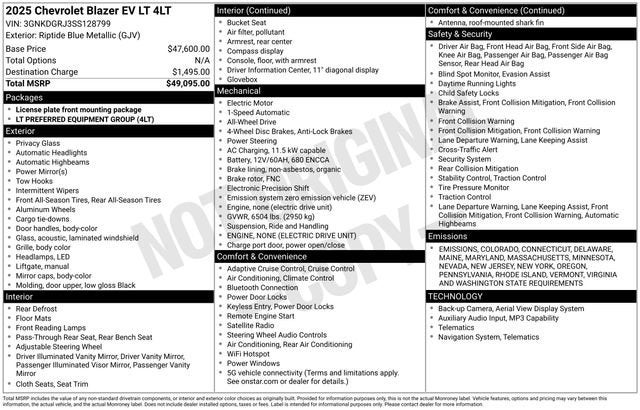 2025 Chevrolet Blazer EV LT