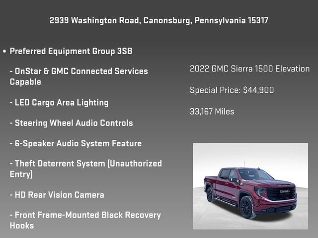 2022 GMC Sierra 1500 Elevation